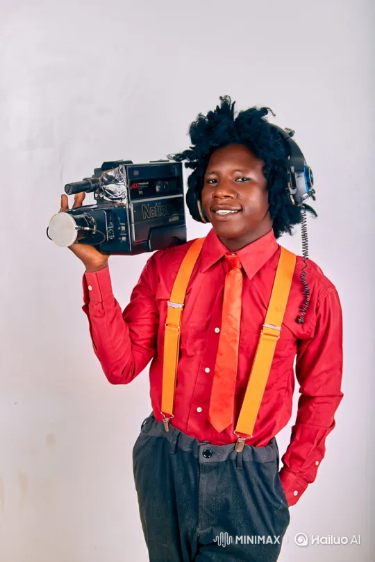 Young Person in Afro Style Smiles Warmly – AI Generated Video | Hailuo AI