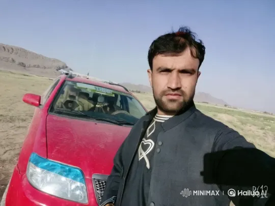 Rural Selfie: Person, Red Car, and Serene Landscape – AI Generated Video | Hailuo AI