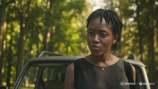 Young Woman Embraces Solitude in Forest Setting – AI Generated Video | Hailuo AI
