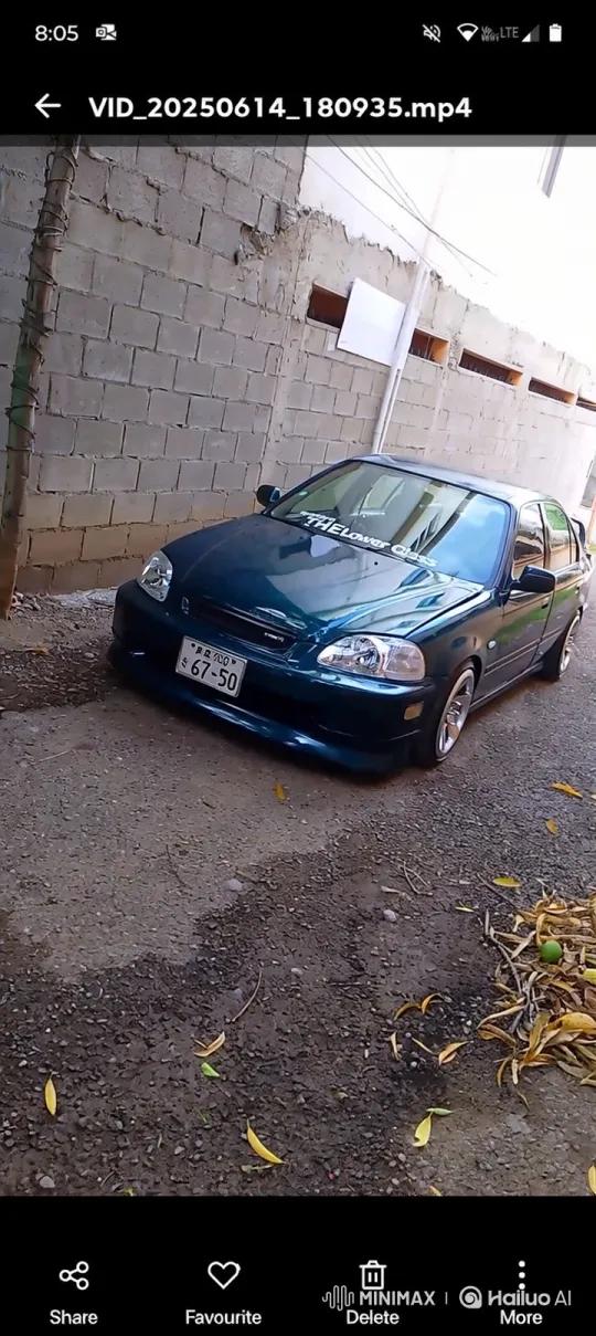 Custom Sedan in Driveway with Gentle Breeze – AI Generated Video | Hailuo AI