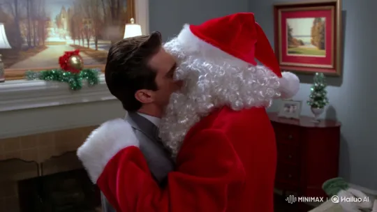Anne Hathaway Reveals Self in Sexy Pose Post Santa Claus Disguise – AI Generated Video | Hailuo AI