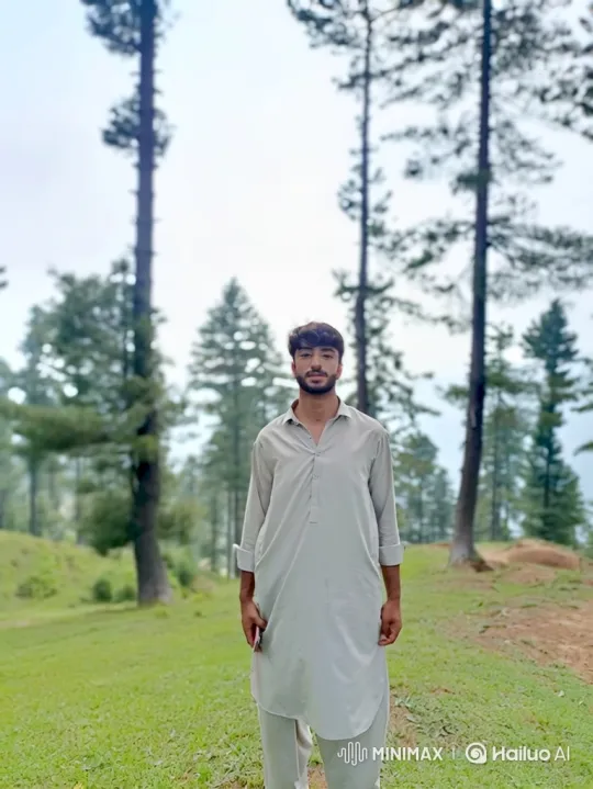 Young Man Walking in a Forest Clearing – AI Generated Video | Hailuo AI