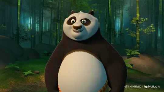 Adorable Panda Waves in Bamboo Forest Animation – AI Generated Video | Hailuo AI