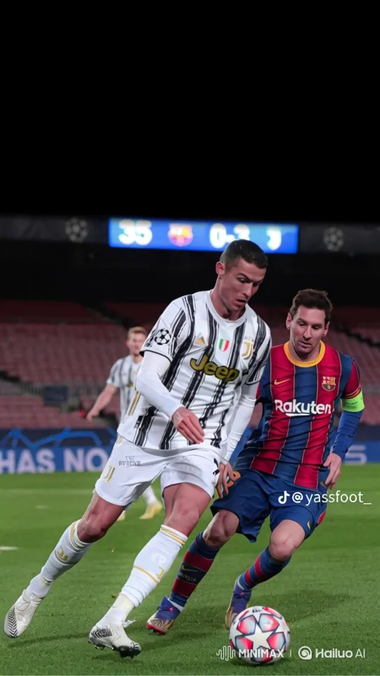 Messi and Ronaldo's Intense Night Match Standoff – AI Generated Video | Hailuo AI