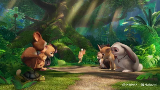 Brave Rabbit Inspires Hope in Sad Jungle Animals – AI Generated Video | Hailuo AI