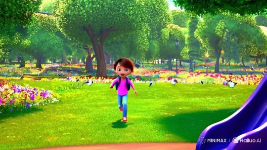 Five-Year-Old Meets Playful Elephant in Park Adventure – AI Generated Video | Hailuo AI