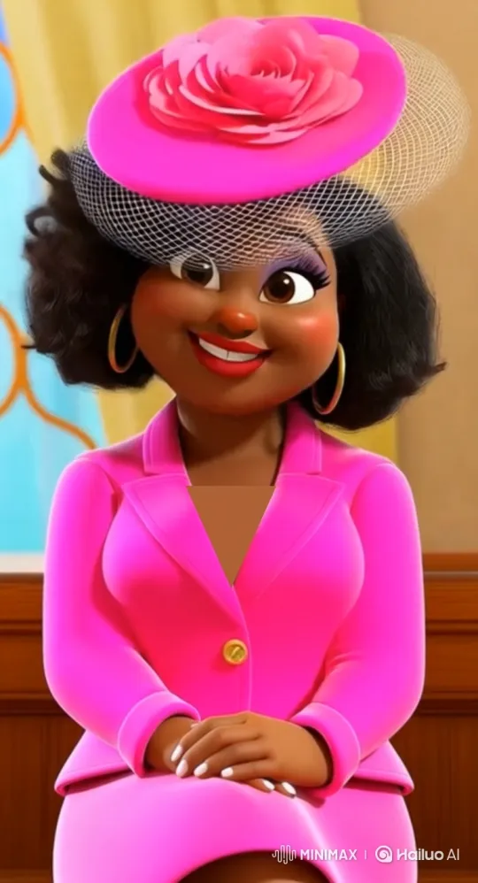 African-American Woman in Church Engages with Camera – AI Generated Video | Hailuo AI