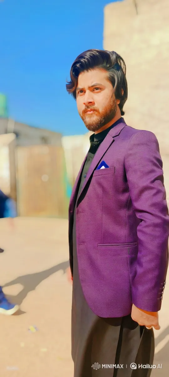 Confident Man in Purple Blazer Approaches Lamborghini Veneno – AI Generated Video | Hailuo AI