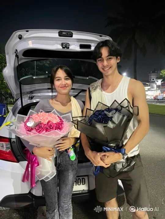 Night to Space: A Couple's Bouquet Journey – AI Generated Video | Hailuo AI