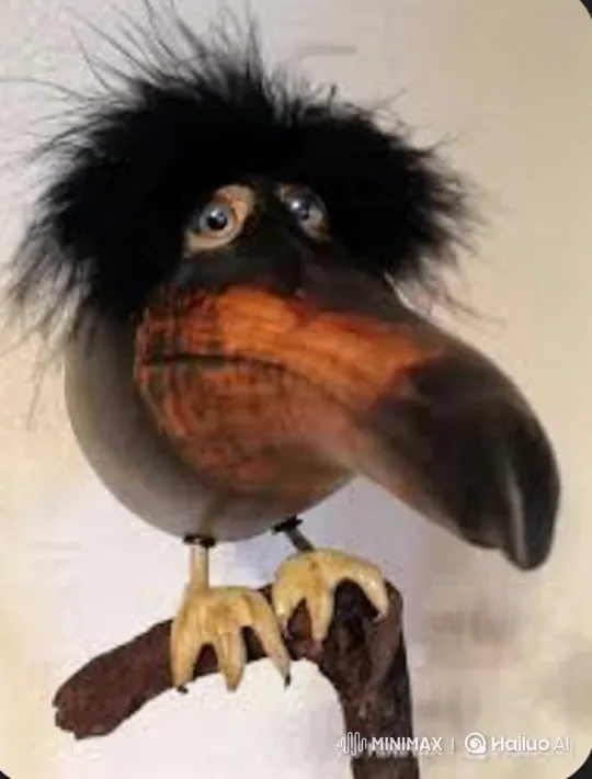 Quirky Bird Sculpture Transforms into Cosmic Destroyer – AI Generated Video | Hailuo AI