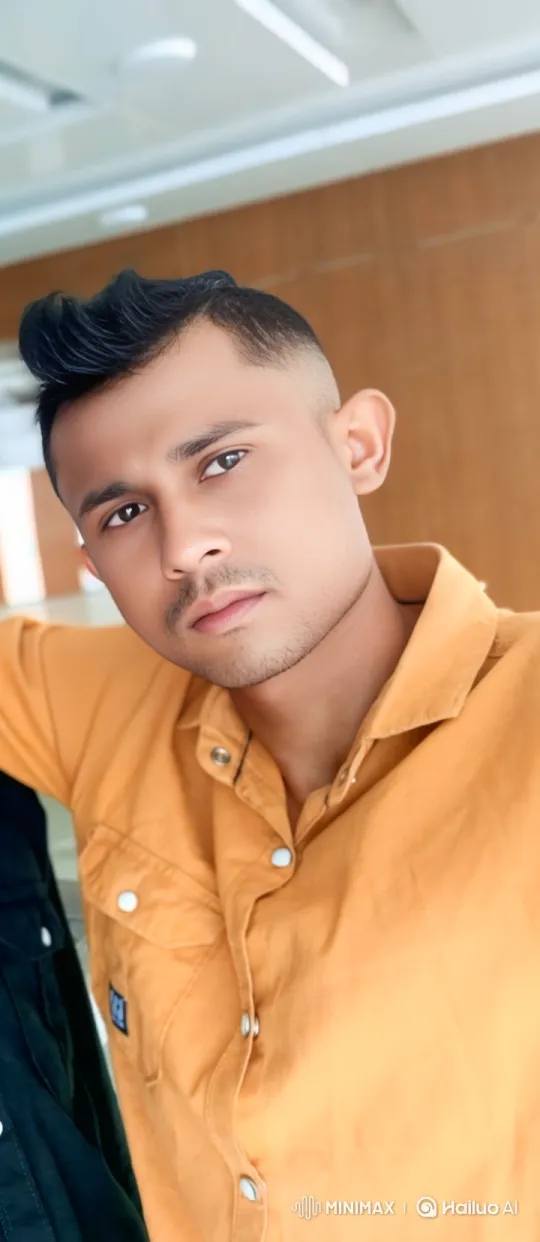 Stylish Man Follows Camera's Smooth Movement in Warm Tones – AI Generated Video | Hailuo AI