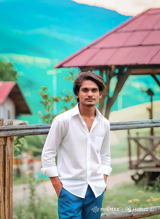 Confident Man Mounts Horse in Dramatic Park Setting – AI Generated Video | Hailuo AI