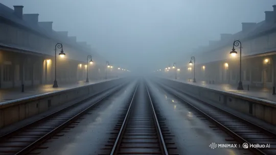 1940s European Train Station: Dawn of Desolation – AI Generated Video | Hailuo AI