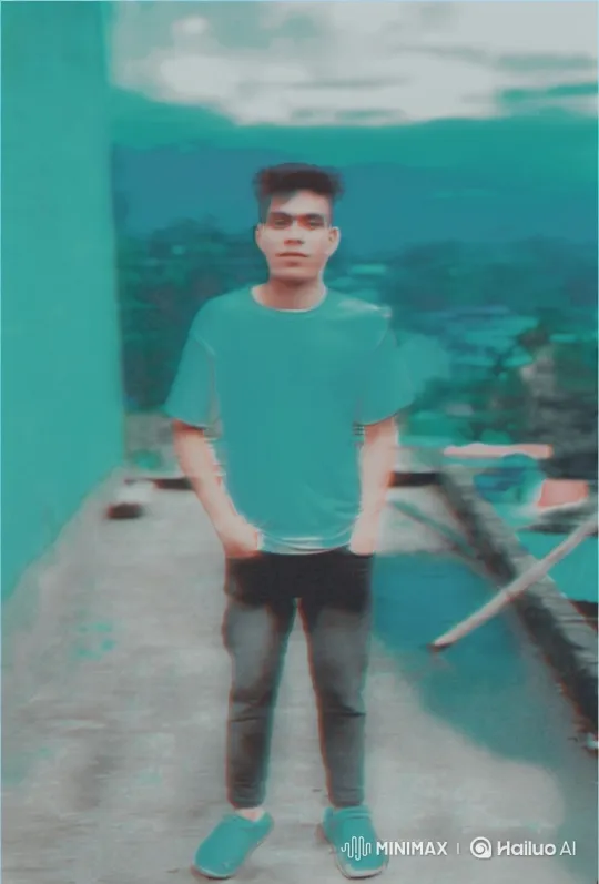 Young Man Contemplates on Rooftop in Ethereal Light – AI Generated Video | Hailuo AI