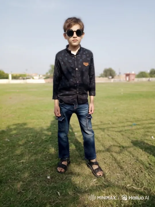 Young Boy Poses, Approaches, and Drives Away in Luxury Car – AI Generated Video | Hailuo AI