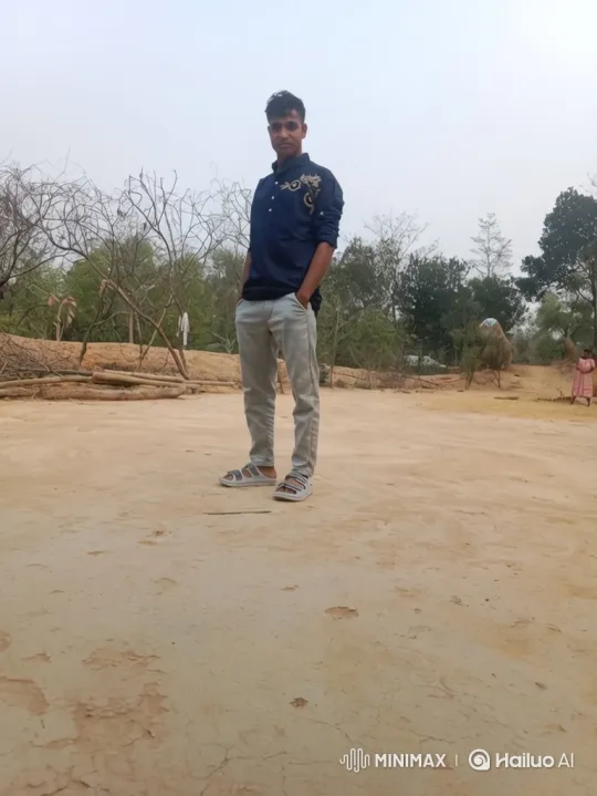Young Man in Rural Setting with Camera Movement – AI Generated Video | Hailuo AI