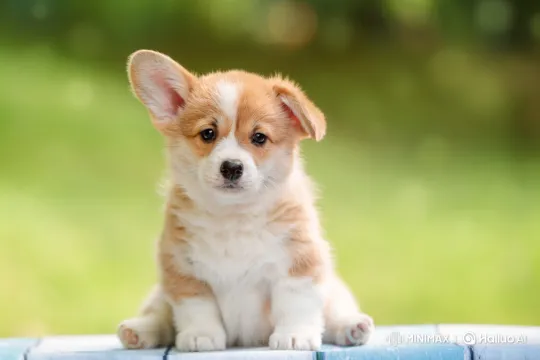 Cute Corgi Puppy Enjoying Gentle Petting – AI Generated Video | Hailuo AI