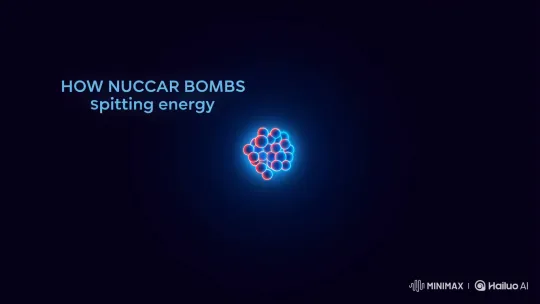 Nuclear Bomb Mechanism Explained in Minimalist Style – AI Generated Video | Hailuo AI