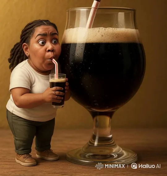 Woman Sips on Carbonated Drink with Intense Thirst – AI Generated Video | Hailuo AI