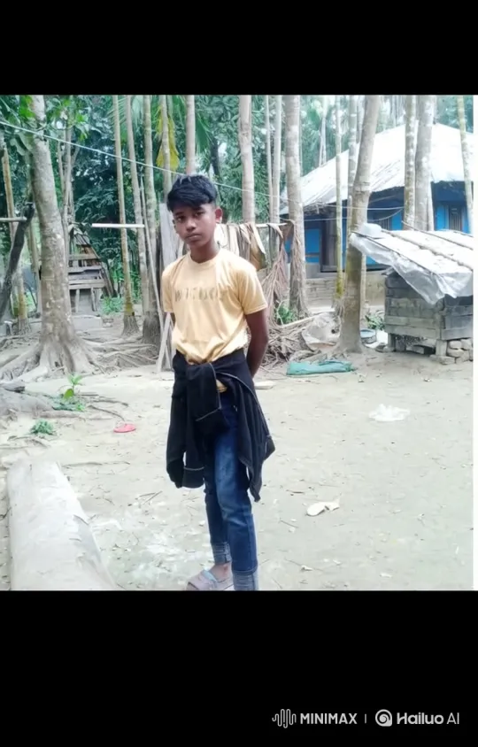 Young Man Walks to Helicopter in Rural Setting – AI Generated Video | Hailuo AI