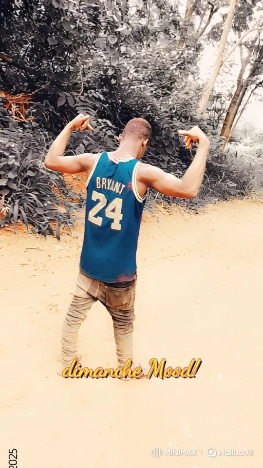 Color-Centric Tracking Shot of Flexing Man in Woods – AI Generated Video | Hailuo AI