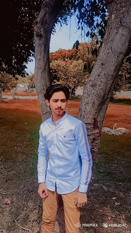 Young Man Reflects in a Park, Brisk Breeze Stirring Nature – AI Generated Video | Hailuo AI