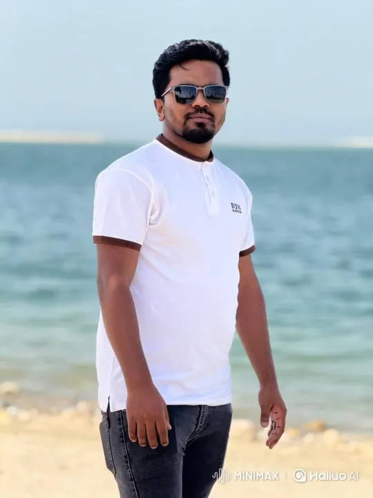 Man Enjoying Serenity on a Sandy Beach – AI Generated Video | Hailuo AI