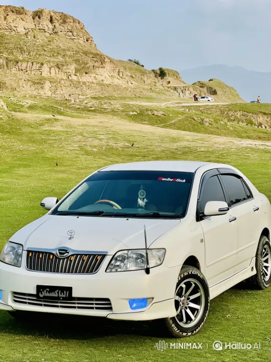 Car Air Suspension Transformation on Green Lawn – AI Generated Video | Hailuo AI