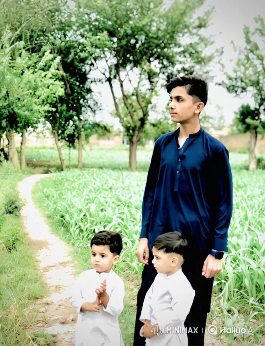 Teenage Boy Meets Young Woman in Golden Hour Pastoral Scene – AI Generated Video | Hailuo AI