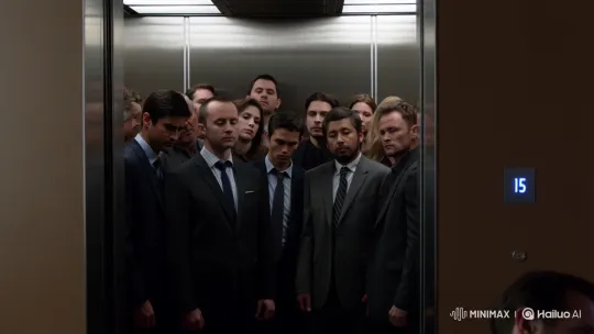 From Elevator to Chaos: A Day in the Office Life – AI Generated Video | Hailuo AI