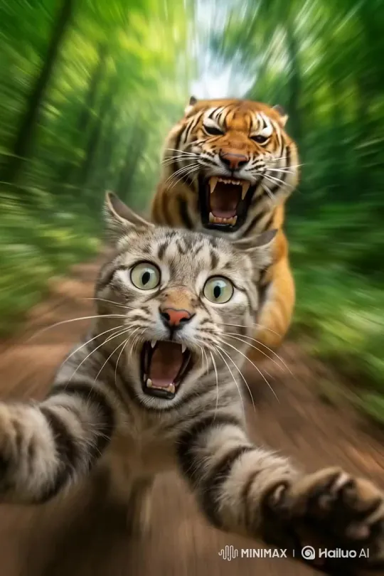 Tiger: A Majestic Predator in the Wild – AI Generated Video | Hailuo AI