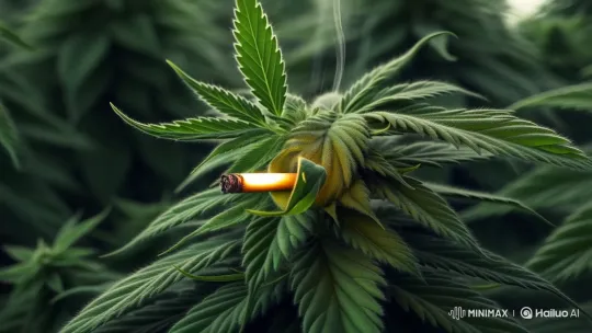 Anthropomorphic Cannabis Leaves Smoking a Joint – AI Generated Video | Hailuo AI