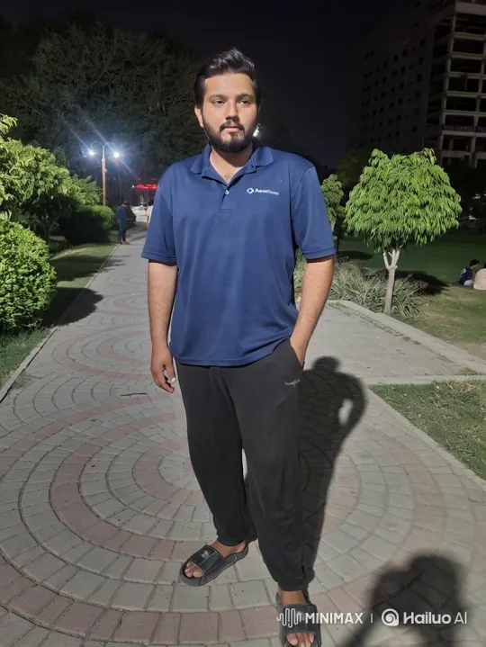 Young Man Gets Into Porsche in Park at Night – AI Generated Video | Hailuo AI