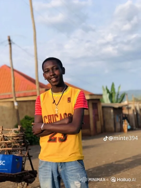 Young Man in Basketball Jersey on Dirt Road – AI Generated Video | Hailuo AI
