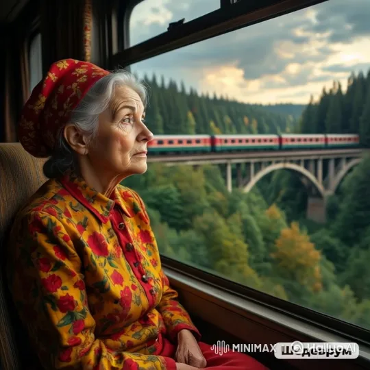 Elderly Woman's Tranquil Train Journey Turns Terrifying – AI Generated Video | Hailuo AI