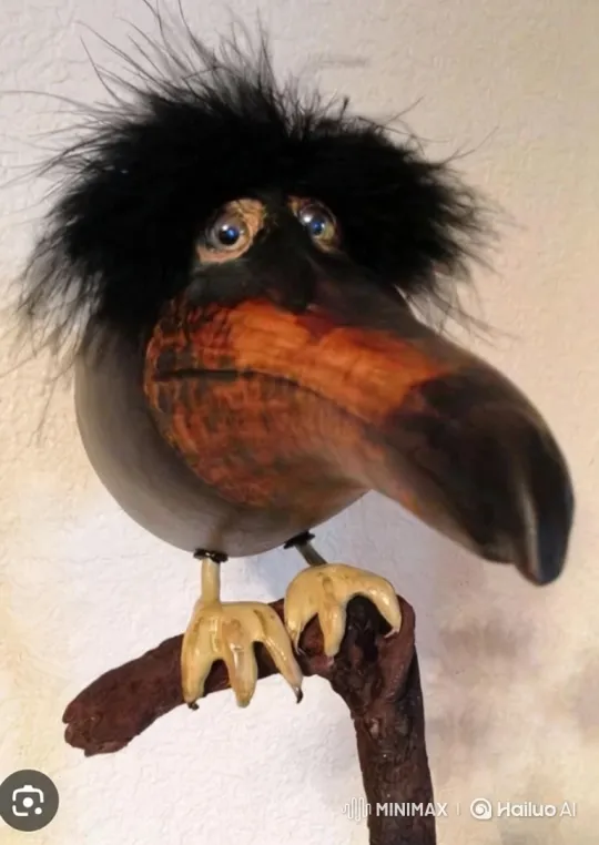 Bird Sculpture Plays Handball with a Green Ball – AI Generated Video | Hailuo AI