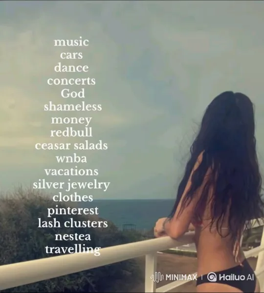 Woman in Red Bikini Dances on Balcony Overlooking Sea – AI Generated Video | Hailuo AI