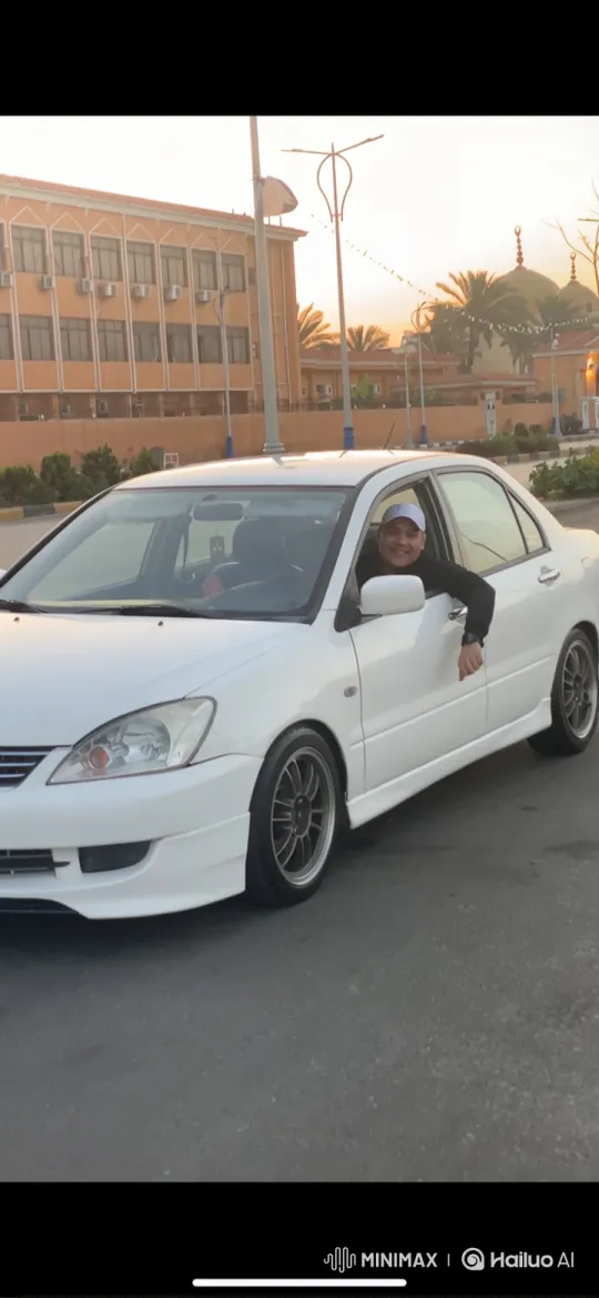 Custom White Sedan Air Suspension Transformation – AI Generated Video | Hailuo AI