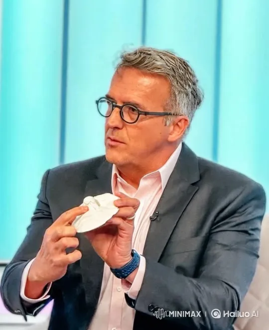 Middle-aged Man's Emotional Breakdown During Presentation – AI Generated Video | Hailuo AI