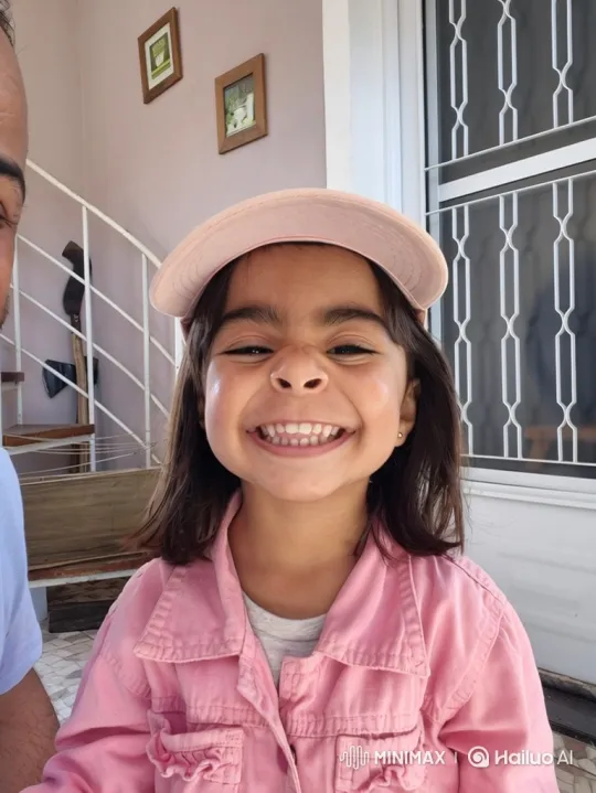 Girl with Joyful Laughter Captured on Camera – AI Generated Video | Hailuo AI