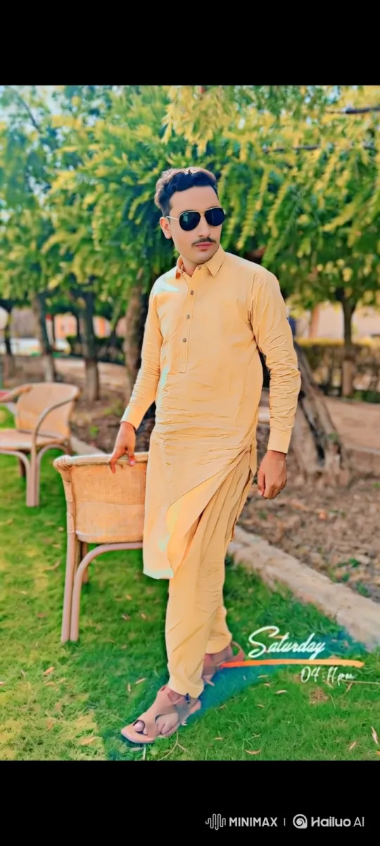 Young Man in Traditional Attire Amidst Nature and Urban Scenery – AI Generated Video | Hailuo AI