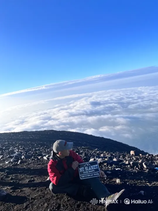 Cinematic Journey from Mount Slamet to Earth's Orbit – AI Generated Video | Hailuo AI
