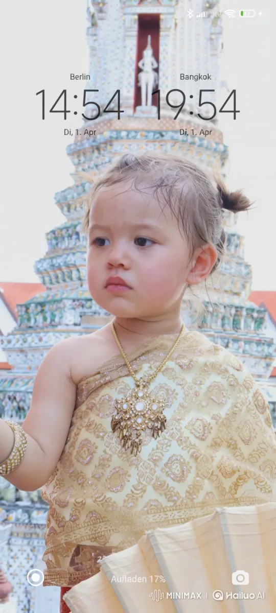 Young Girl's Smile Transformation Before Ornate Building – AI Generated Video | Hailuo AI