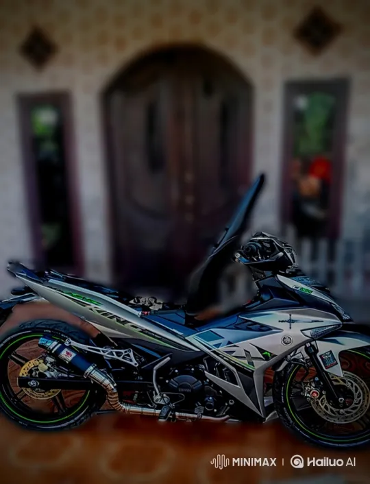 Custom Motorcycle with Air Suspension Simulation – AI Generated Video | Hailuo AI