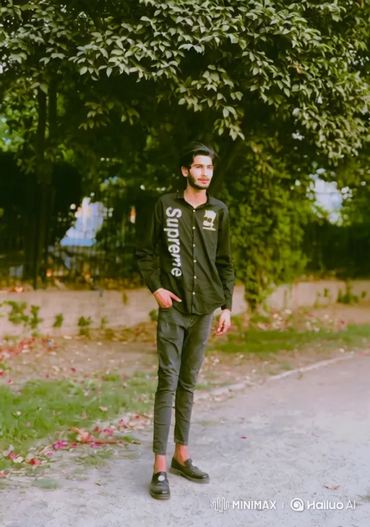 Young Couple Shares a Moment in a Peaceful Park – AI Generated Video | Hailuo AI