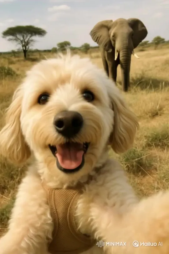 Animals: Lion, Elephant, Ostrich, and Tiger – AI Generated Video | Hailuo AI