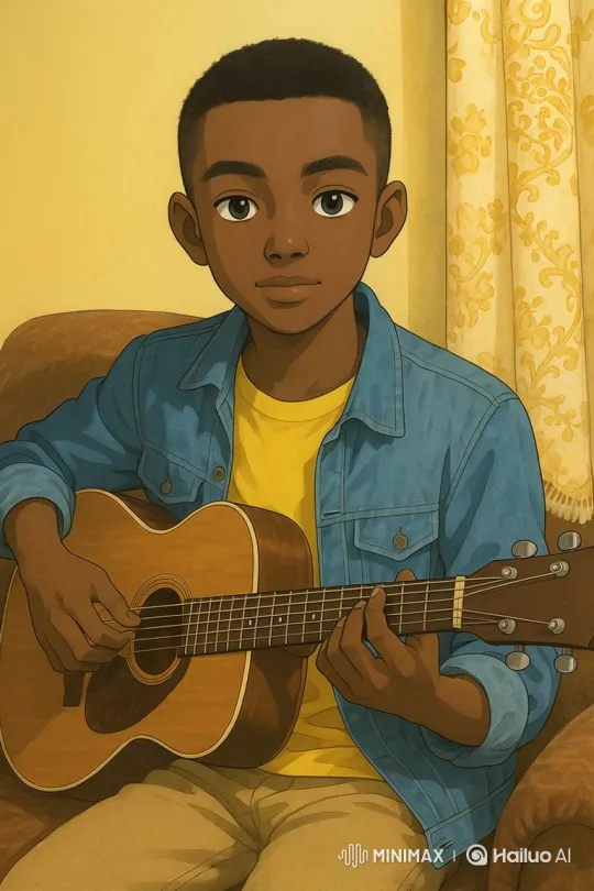 Young Boy Delivers Heartfelt Guitar Performance – AI Generated Video | Hailuo AI