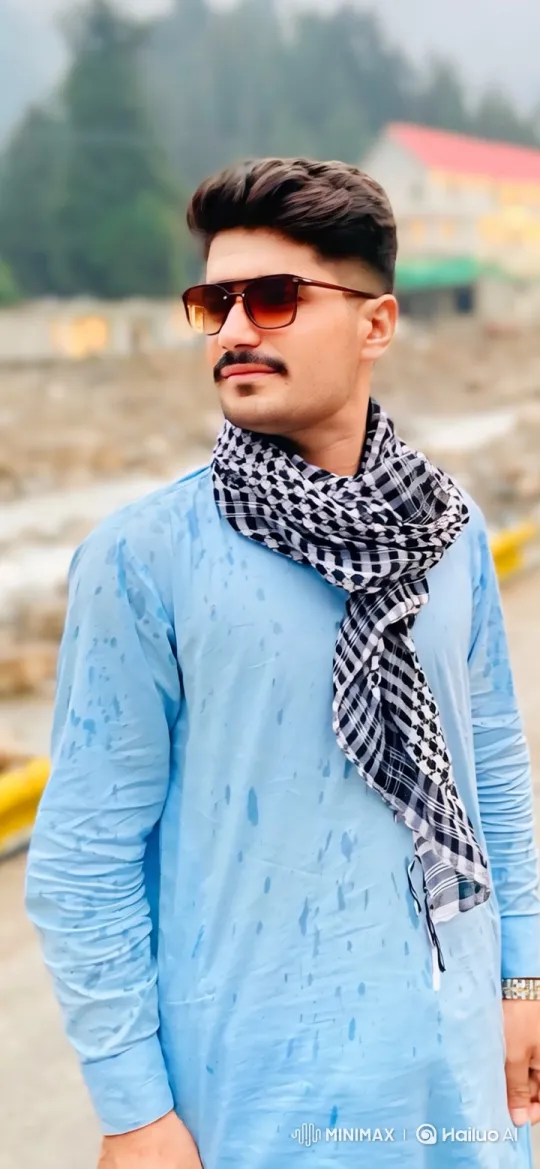 Pakistani Couple Shares Silent Moment in Golden Hour Park – AI Generated Video | Hailuo AI