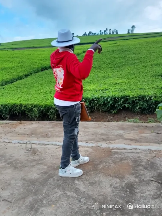 Person Enters Luxurious Pink Maybach by Tea Plantations – AI Generated Video | Hailuo AI