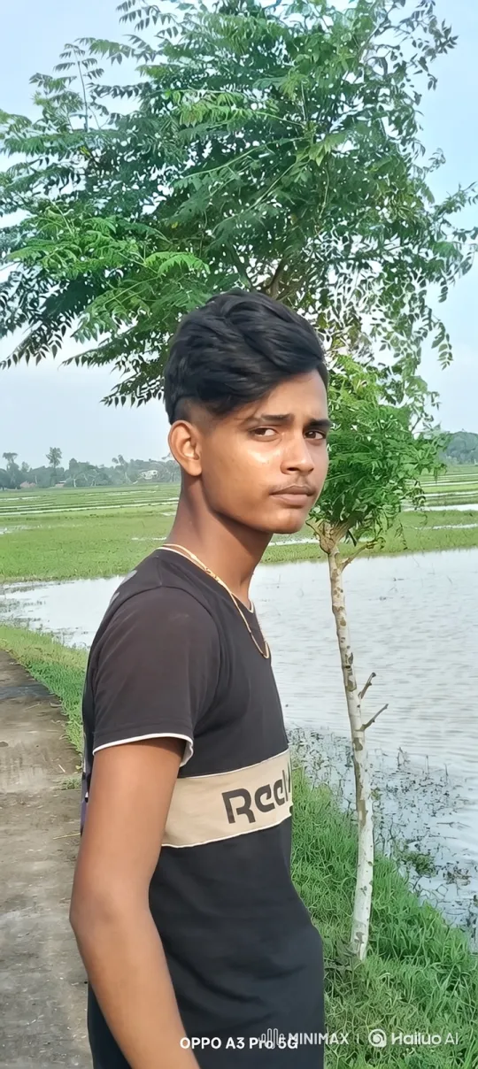 Young Man Connects with Friends by Flooded Field – AI Generated Video | Hailuo AI